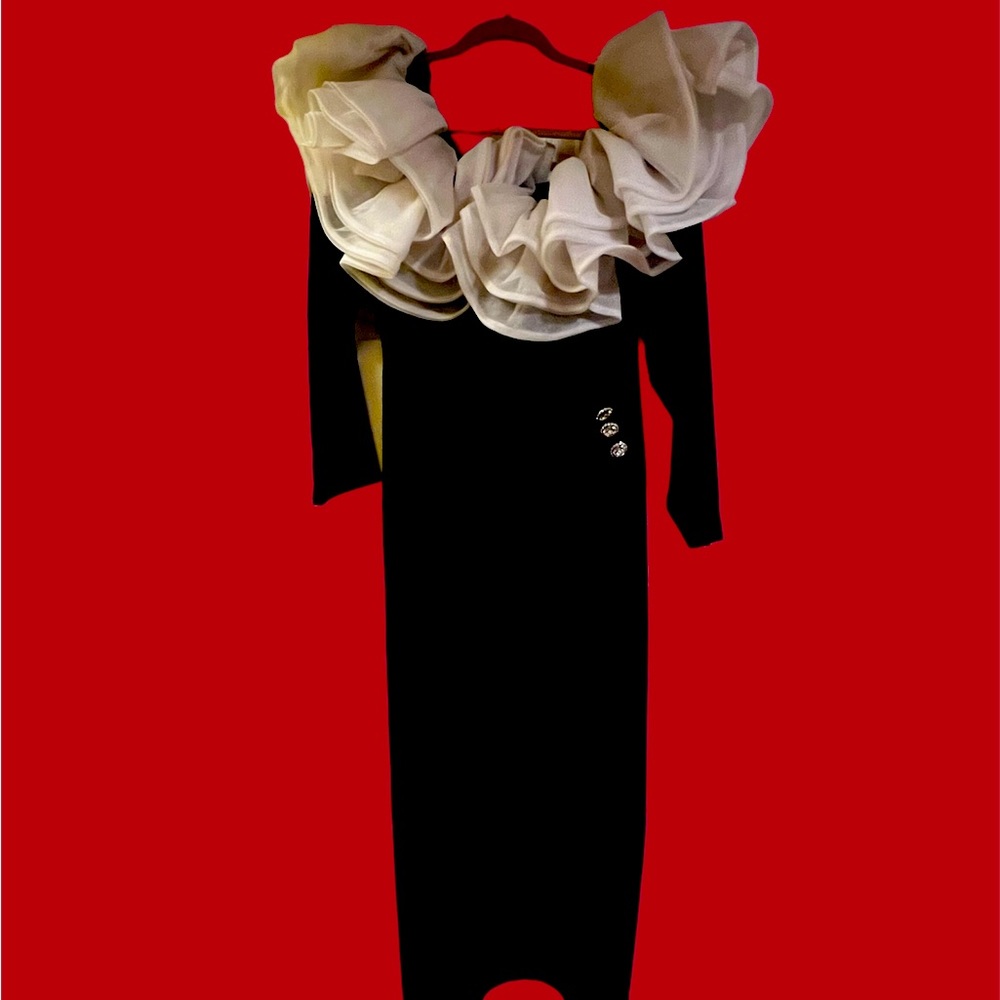 Plus black gown, very different, very fancy